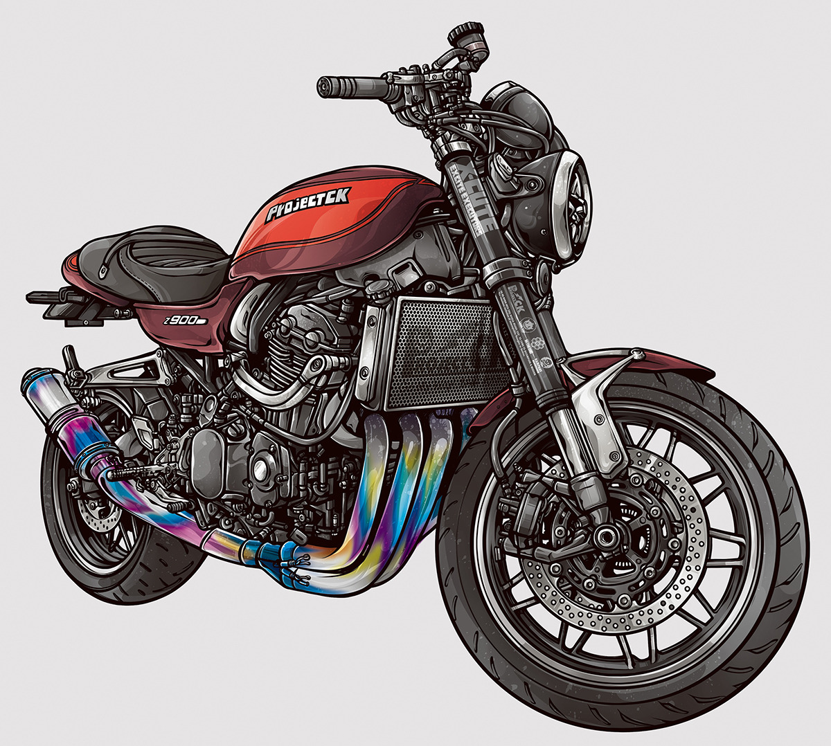 Z900RSのイラスト: THAT'S LIFE